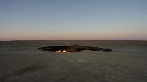 Getty Images The Gateway to Hell crater