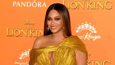 Getty Images Beyonce at the Lion King premiere