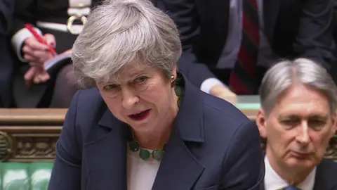 Theresa May in the Commons