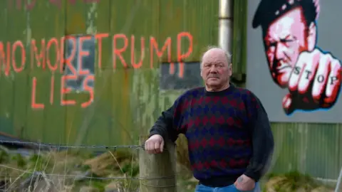 Getty Images Scottish Fisherman Michael Forbes is pictured on his estate near Balmedie, Aberdeenshire, in Scotland, 27 November 2007.