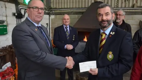 Veterans' Forge Cheque handover