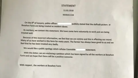 Justinus Stanislaus Letter