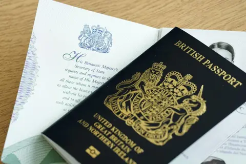 PA Media The new King Charles III UK passport, at the Home Office, central London. Picture date: Tuesday July 18, 2023