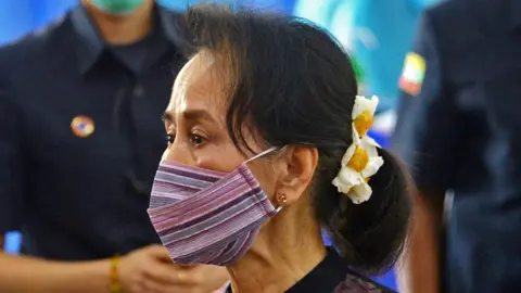 Getty Images Aung San Suu Kyi, January 2021