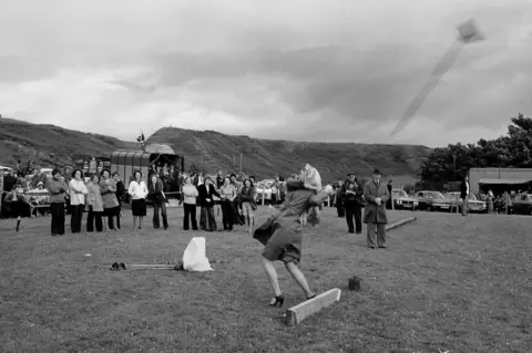 Glyn Satterley Tossing the broom, Dunbeath
