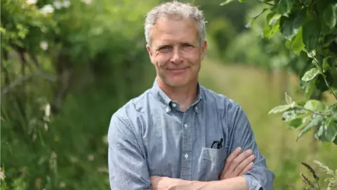 BBC Roger Howison says there is no real advice on how to alley crop trees