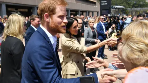 PA Prince Harry and Meghan Markle at Sydney Opera House