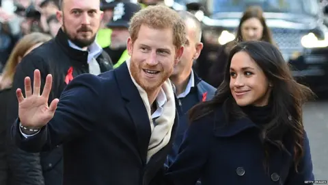 Getty Images Harry and Meghan in Nottingham