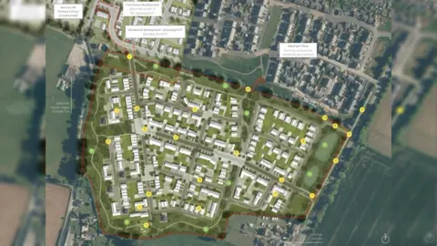 Clifton Emery Design Map of the proposed development