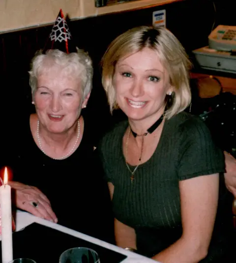 Family photo Caroline Aherne and her mother Maureen