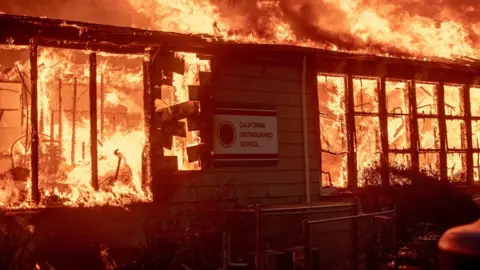 AFP Fire rips through school building