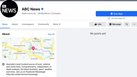 Facebook ABC News Australia Facebook page