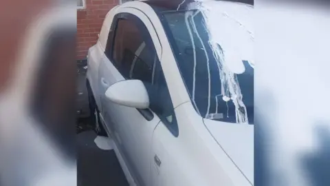 Supplied Damaged car