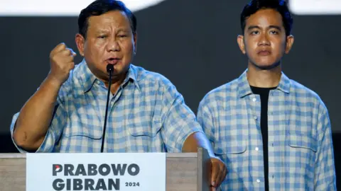 Reuters Prabowo and his running partner Gibran claim victory in Jakarta