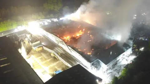 HWFR Fire at the industrial estate