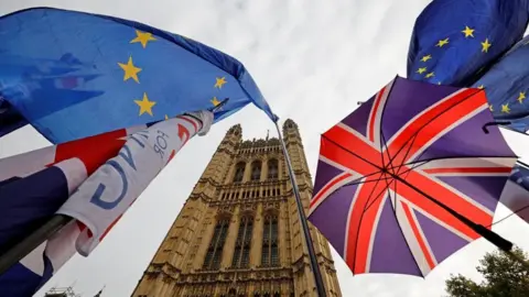 Getty Images Flags in Westminster