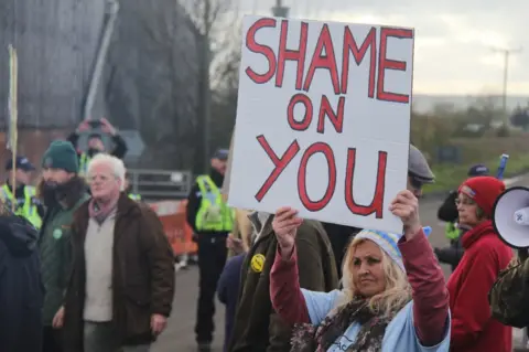 BBC Protester