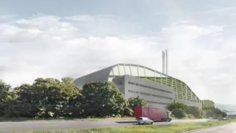 Hampshire County Council Artist's impression Alton incinerator