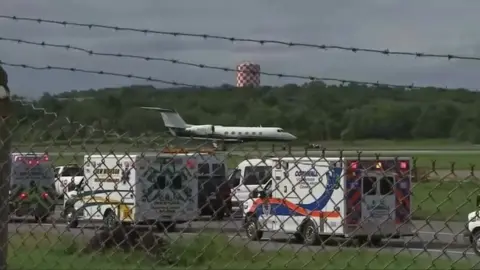 Reuters Emergency services at New York Stewart International Airport