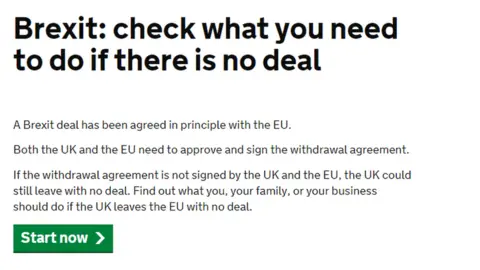 UK government How the website looks now