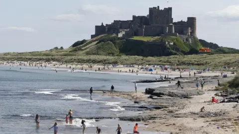 PA Media Bamburgh Castle in Northumberland