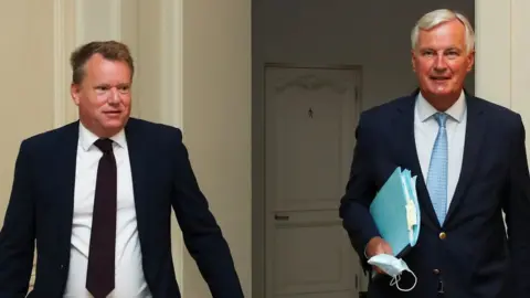 Reuters Lord Frost and Michel Barnier