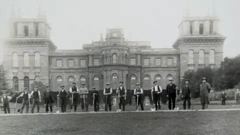Blenheim Palace Work Force on the Crooked Lawn - soon to become Water Terraces