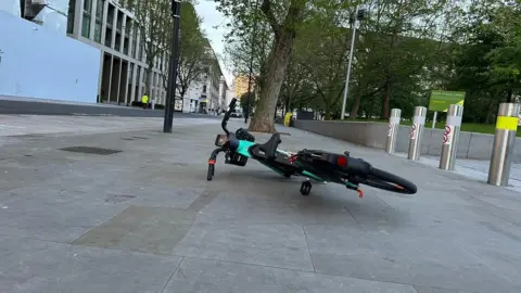 BBC / Barry Caffrey Stranded bike in Central London