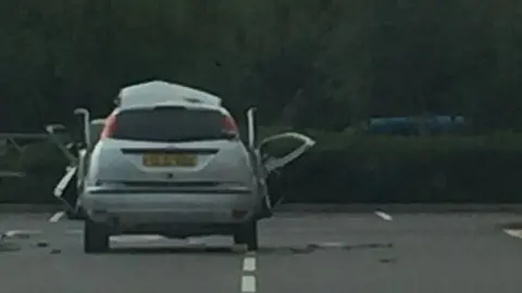 Albert Quixall Car after explosion