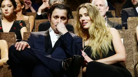 Getty Images Johnny Depp and Amber Heard together in 2015