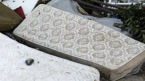 Getty Images Bulky waste including discarded mattresses