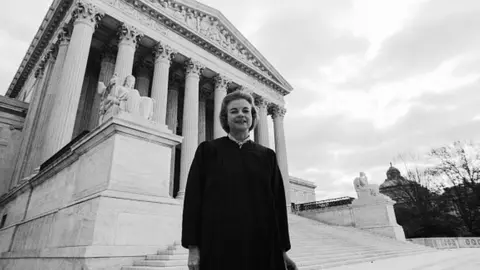 Getty Images O'Connor outside the supreme court