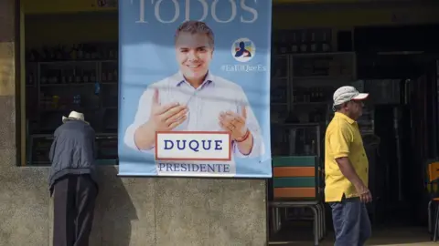 Getty Images Poster showing Ivan Duque