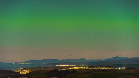 Dafydd Wyn Morgan Northern Lights over Cardigan Bay