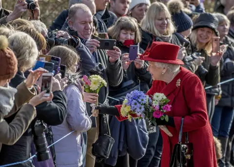 Matthew Usher Queen Elizabeth II meeting the crowds in West Newton in 2018