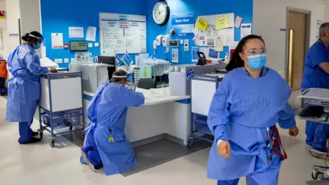 PA Media NHS workers