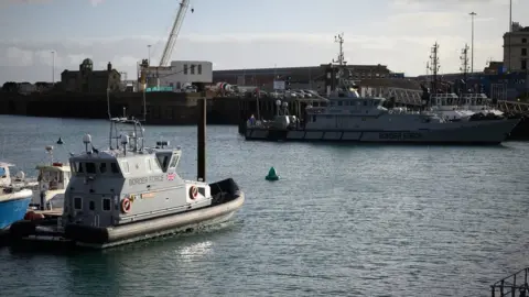 Leon Neal/Getty Images Border Force in Dover