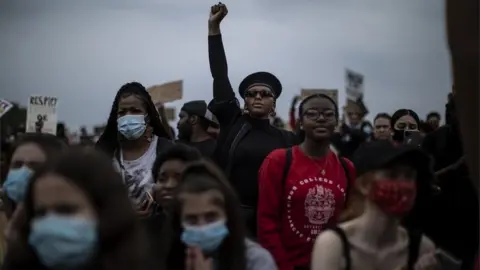 Getty Images Demonstrators in Hyde Park