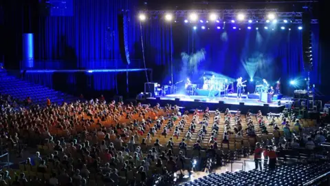 Getty Images Participants watch a performance during the study