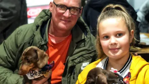 BBC Jamie Taylor, pictured with daughter Corin