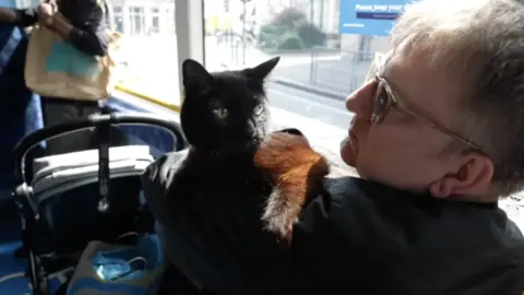 Ian and Chloe on the local bus