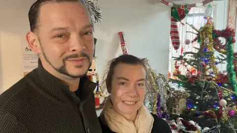 Guy Campbell/BBC Toby Lindsay-White and Amanda Lewis