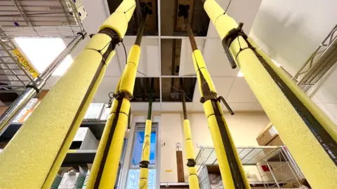 Martin Giles/BBC Props at Hinchingbrooke Hospital