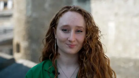 Megan Clawson at home in the Tower of London