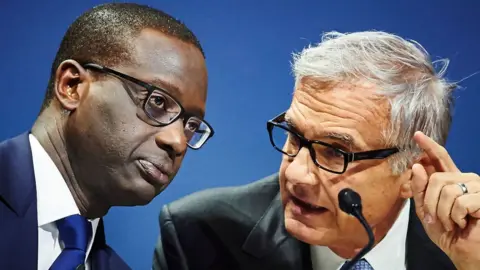 Getty Images Tidjane Thiam and Urs Rohner