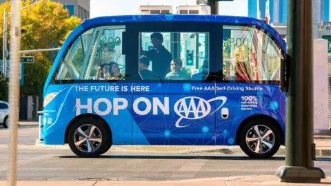 AAA/Keolis Self-drive shuttle bus