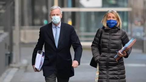 Reuters Michel Barnier leaves the EU Commission for a meeting of the Permanent Representatives Committee in Brussels, Belgium, on 25 December