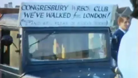 Ray Atwell A car with details about the sponsored ride from Buckingham palace