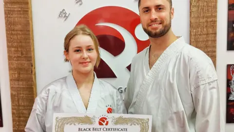 Goju-Ryu Karate Academy Sylvie and Sensei Aaron Milan-Vega