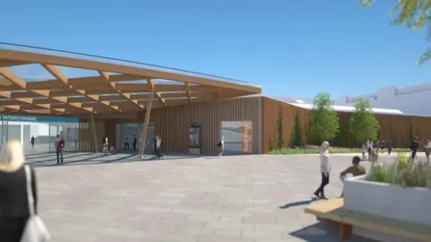 Bradford Council Artist's impression of station